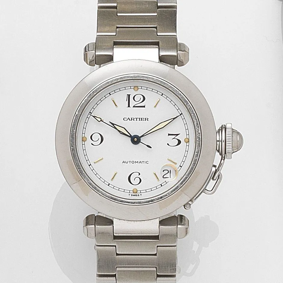 Cartier Pasha 2324 36mm Stainless steel White