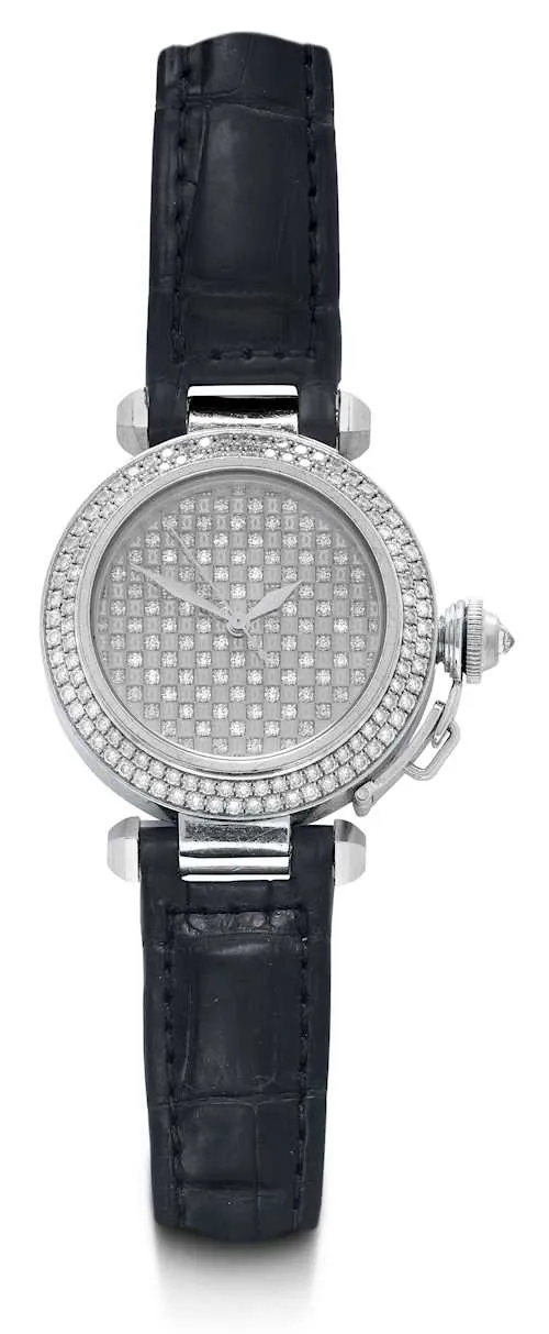 Cartier Pasha 2398 32.5mm White gold Diamond