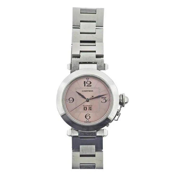 Cartier Pasha 2475 35mm Stainless steel Pink