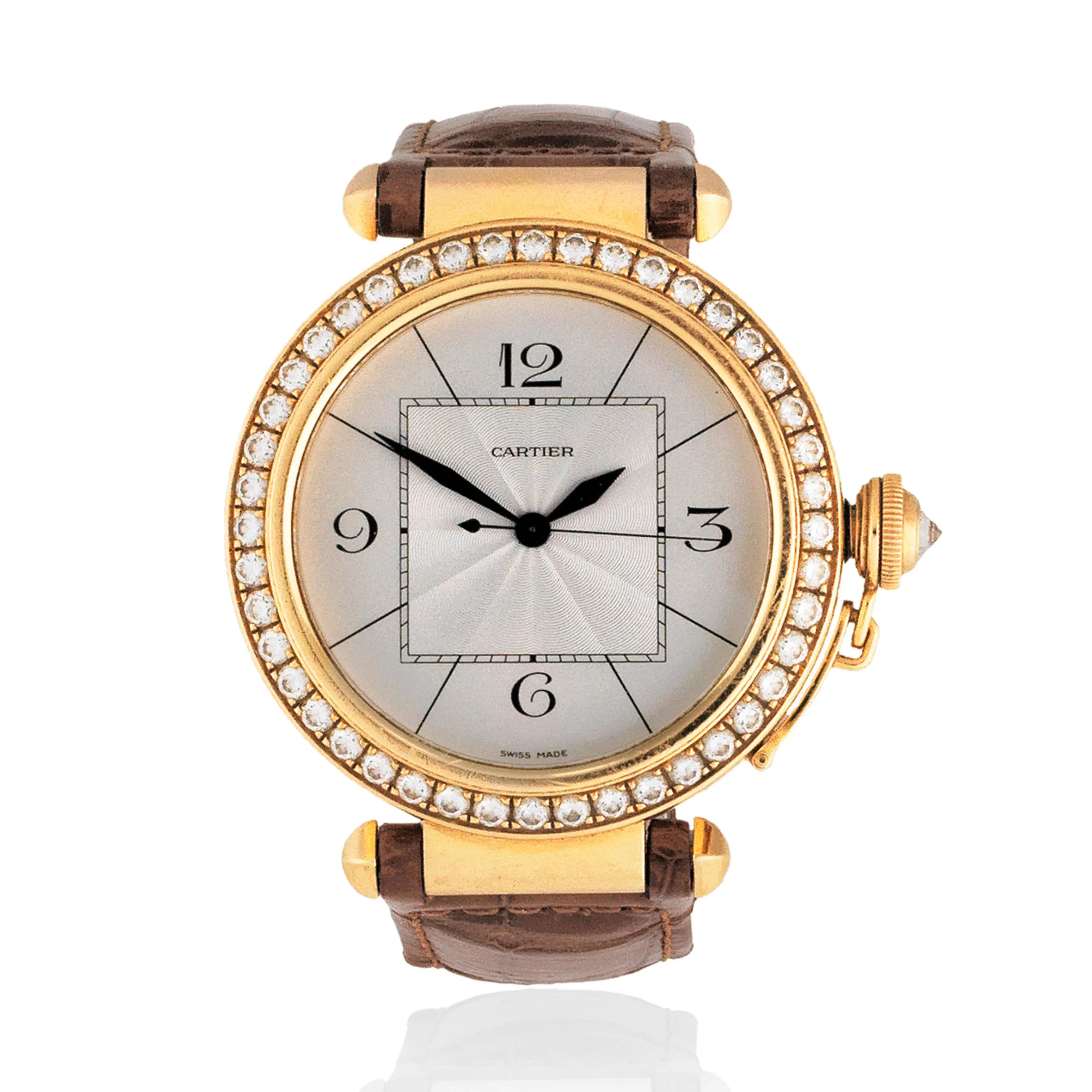 Cartier Pasha 2726 42mm Yellow gold Silver