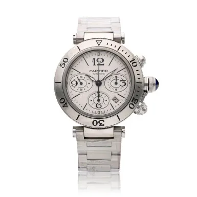 Cartier Pasha 2995 42mm Stainless steel Silver