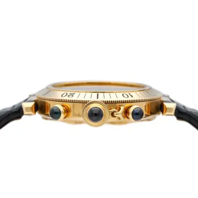 Cartier Pasha 3009 39mm Yellow gold White 3