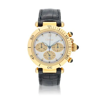 Cartier Pasha 3009 39mm Yellow gold White