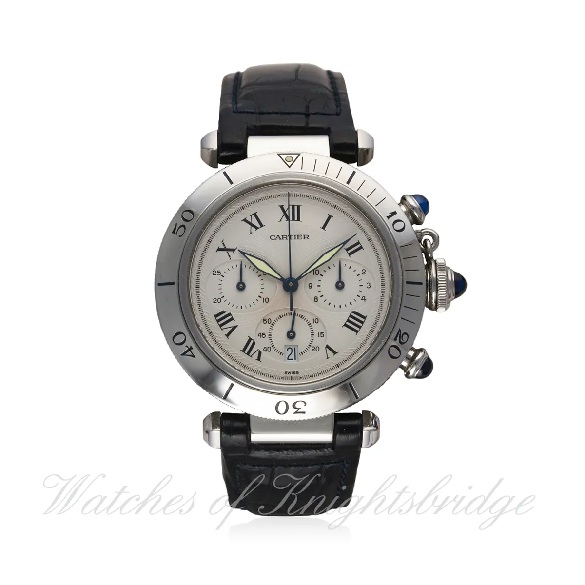 Cartier Pasha C 1050 38mm Stainless steel Silver