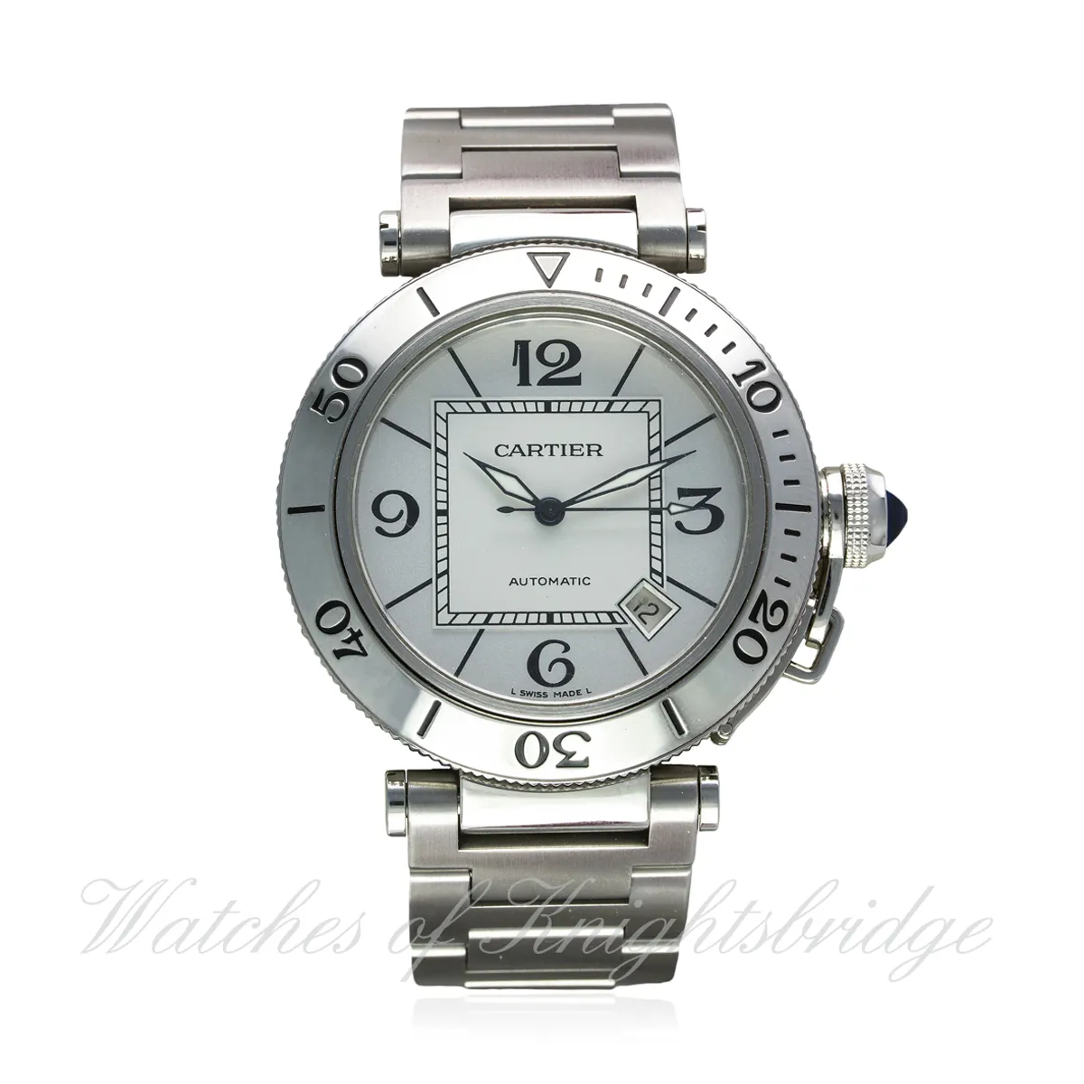 Cartier Pasha Seatimer 2790 40mm Stainless steel Grey