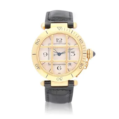 Cartier Pasha 1021 1 38mm Yellow gold Silver