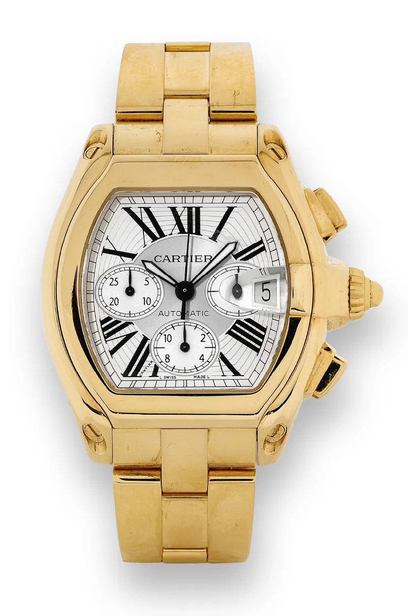 Cartier Roadster 2619 40mm Yellow gold White