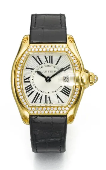 Cartier Roadster 2676 37mm Yellow gold Silver