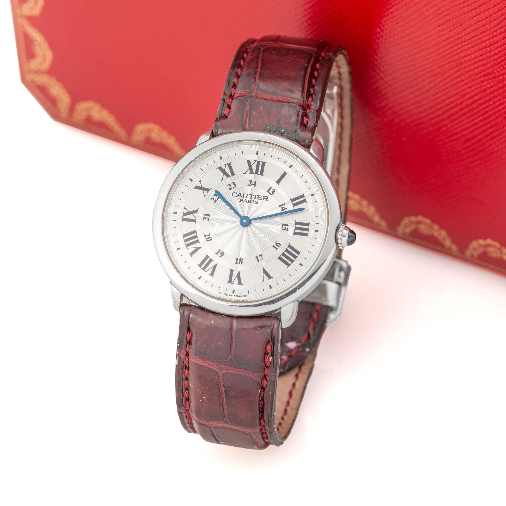 Cartier Ronde Solo 2452 34mm White gold White