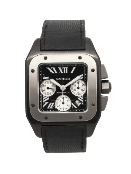 Cartier Santos 100 3104 41mm Titanium Black