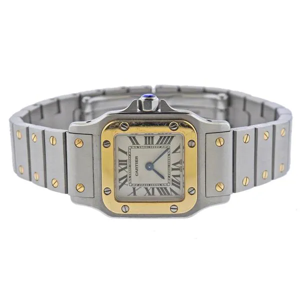 Cartier Santos 1564 23mm Yellow gold Silver