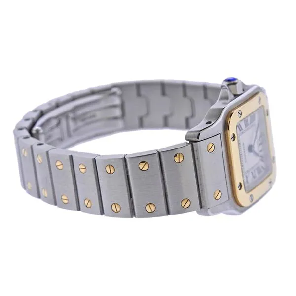 Cartier Santos 1564 23mm Yellow gold Silver 1