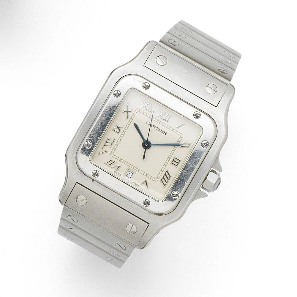 Cartier Santos 1564 29mm Stainless steel Cream