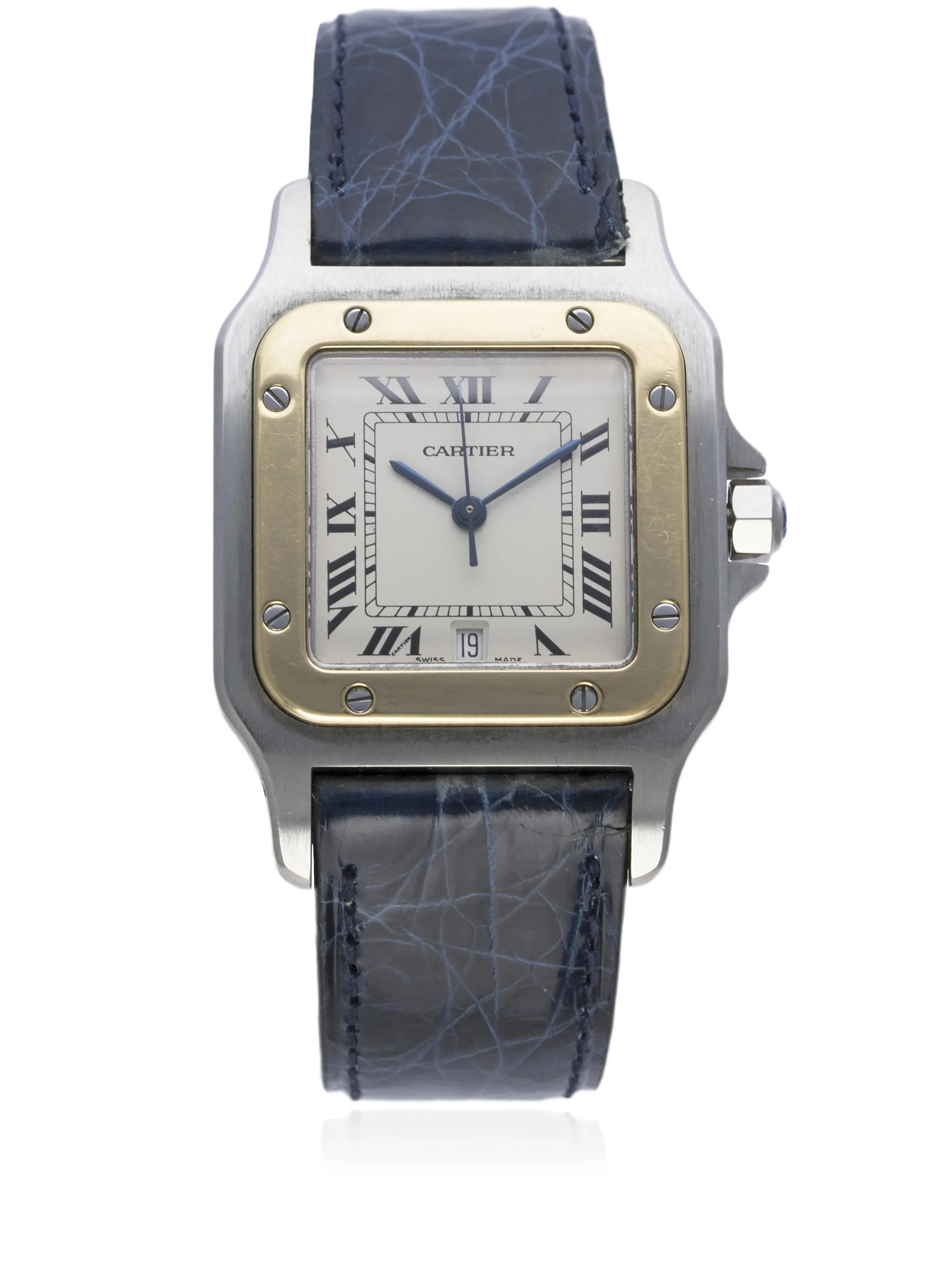 Cartier Santos 187901 29mm Yellow gold and Stainless steel Silver