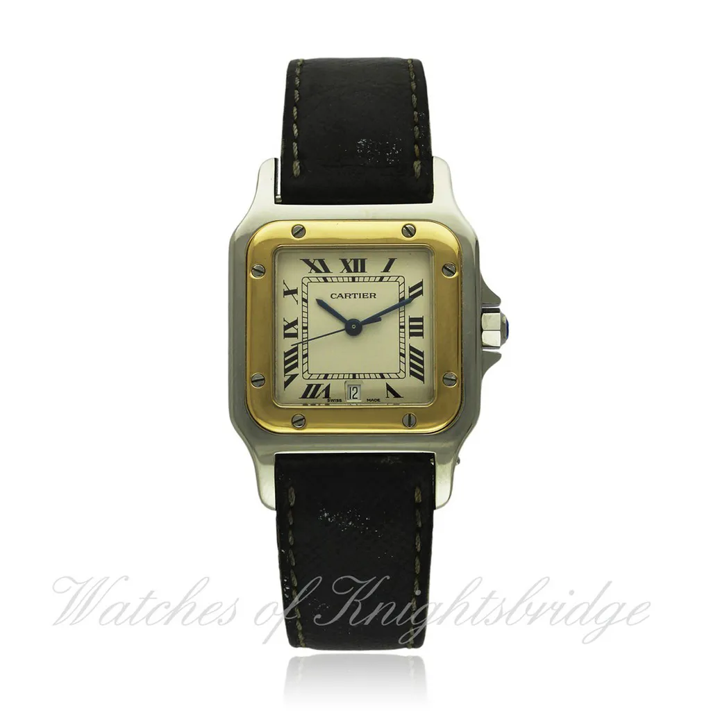 Cartier Santos 187901 29mm Yellow gold and Stainless steel Silver