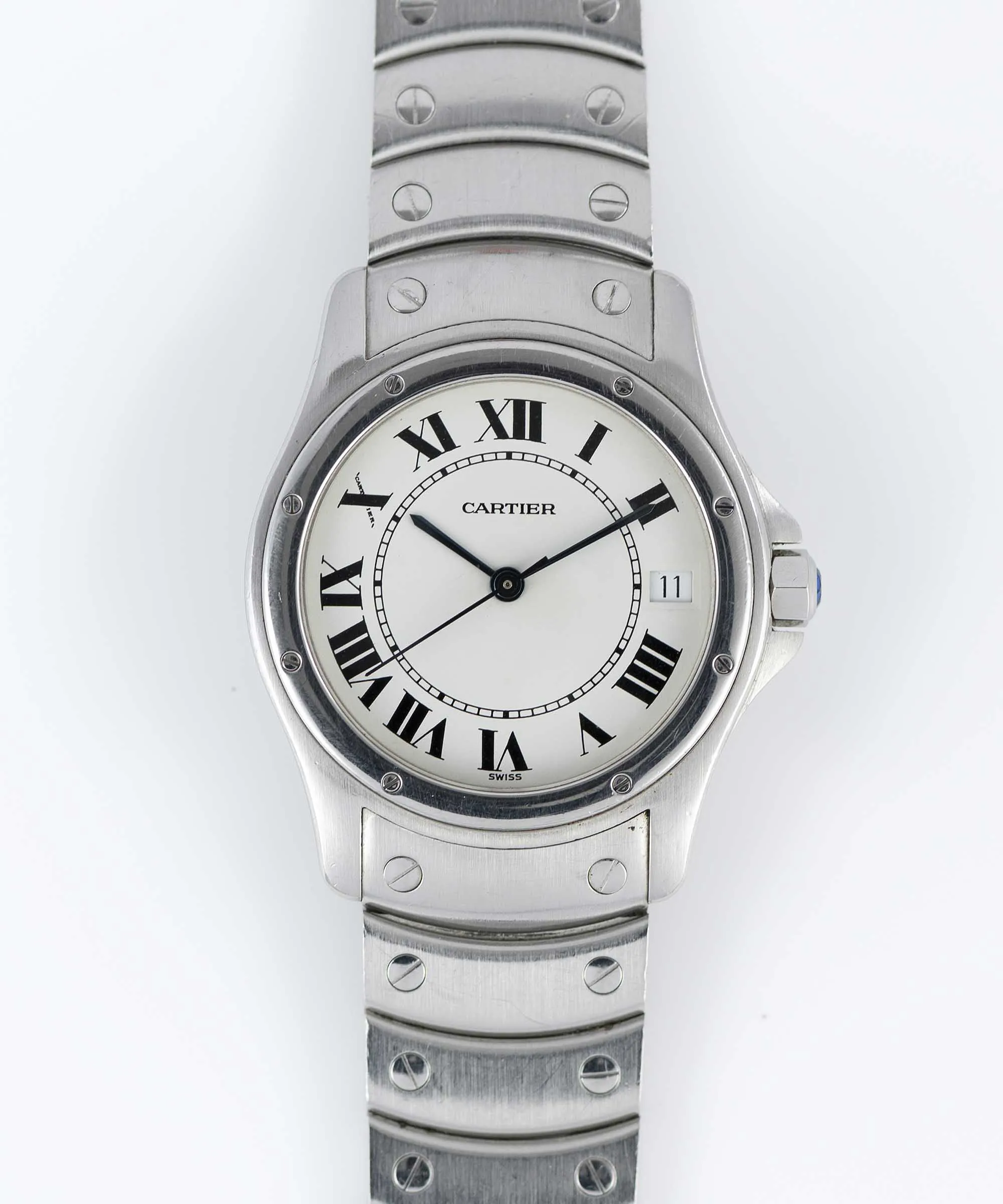 Cartier Santos 1920-1 34mm Stainless steel Silver