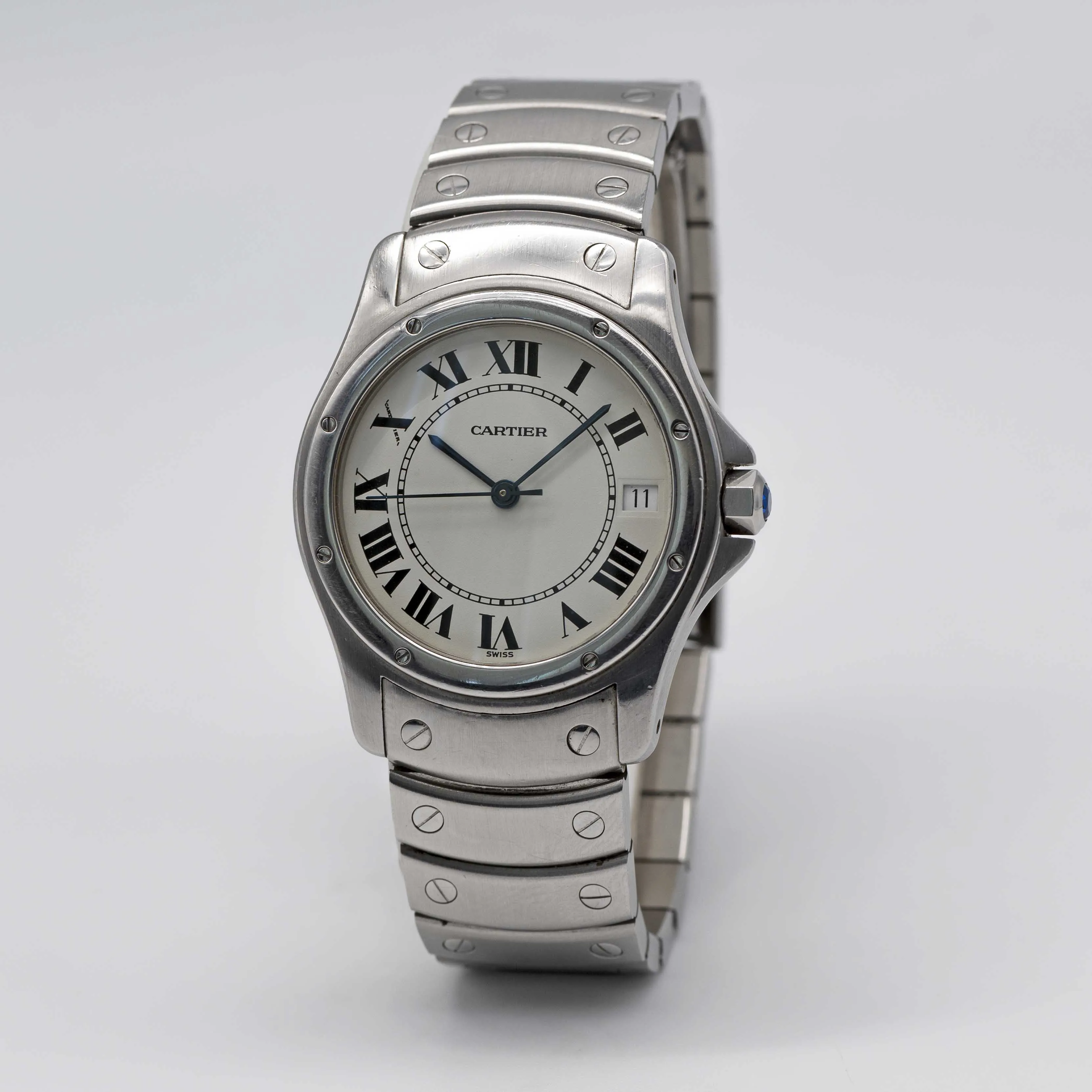 Cartier Santos 1920-1 34mm Stainless steel Silver 2