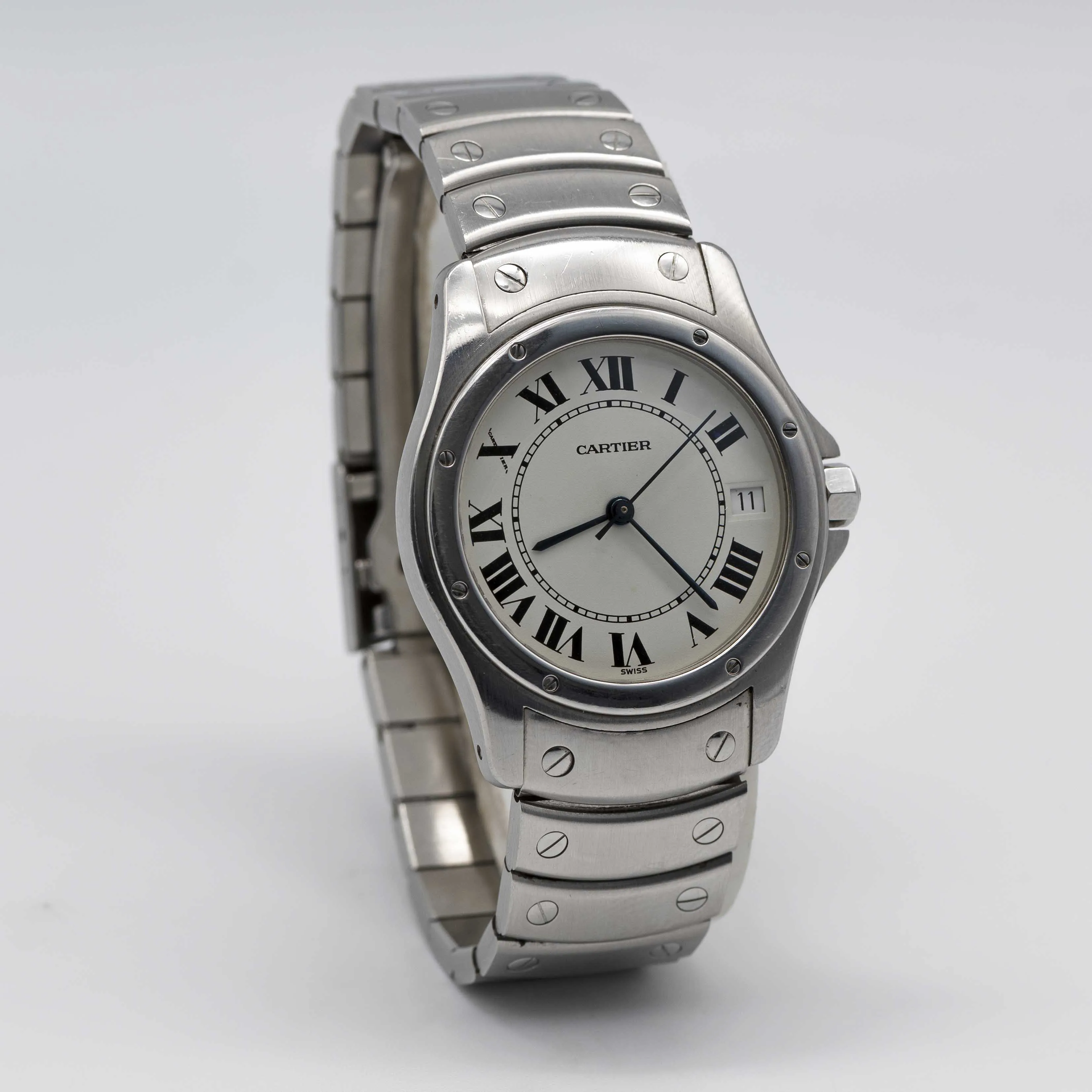 Cartier Santos 1920-1 34mm Stainless steel Silver 3