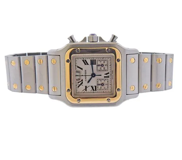 Cartier Santos 2425 29mm Yellow gold and Stainless steel White