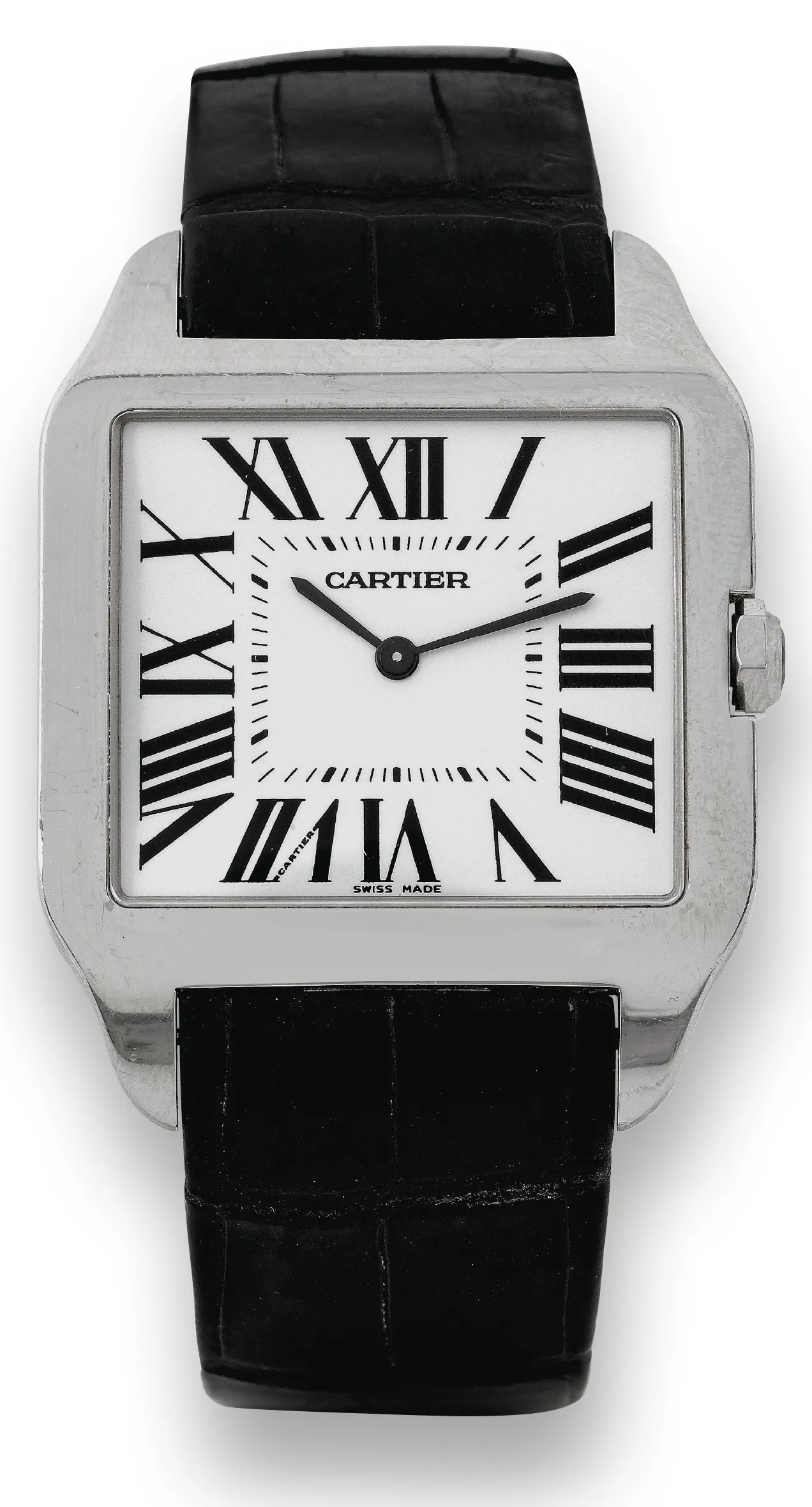 Cartier Santos 2651 45mm White gold Silver