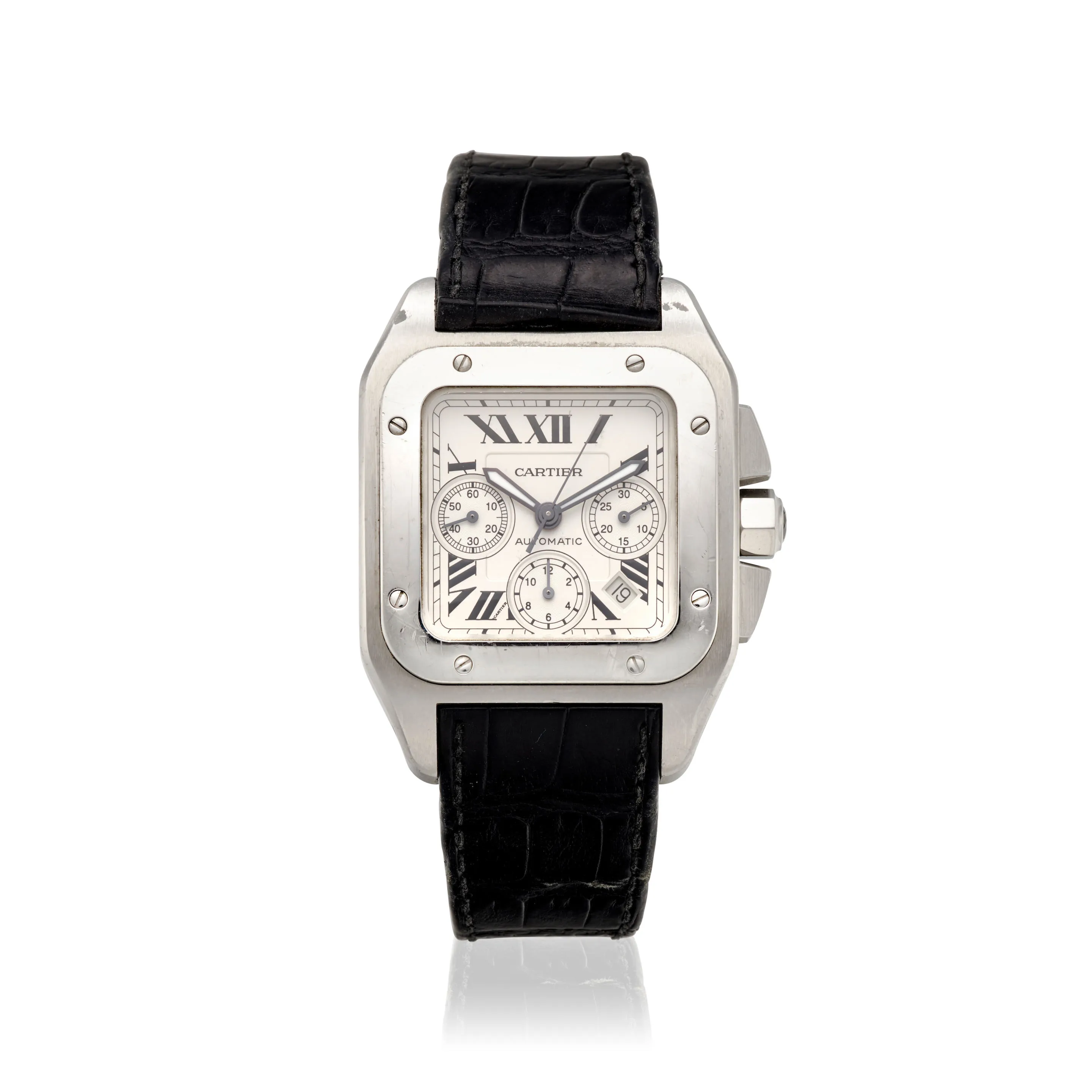 Cartier Santos 100 2740 41mm Stainless steel Silver