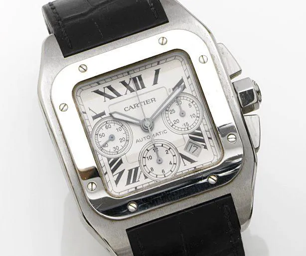 Cartier Santos 2740 41mm Stainless steel Silver