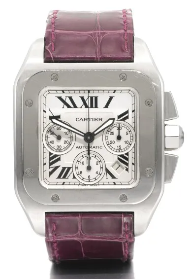 Cartier Santos 2740 55mm Stainless steel Silver