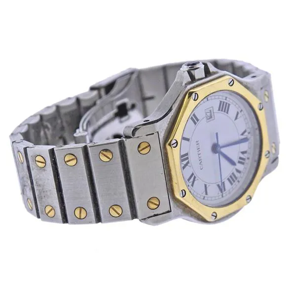 Cartier Santos 2966 29mm Yellow gold White 1