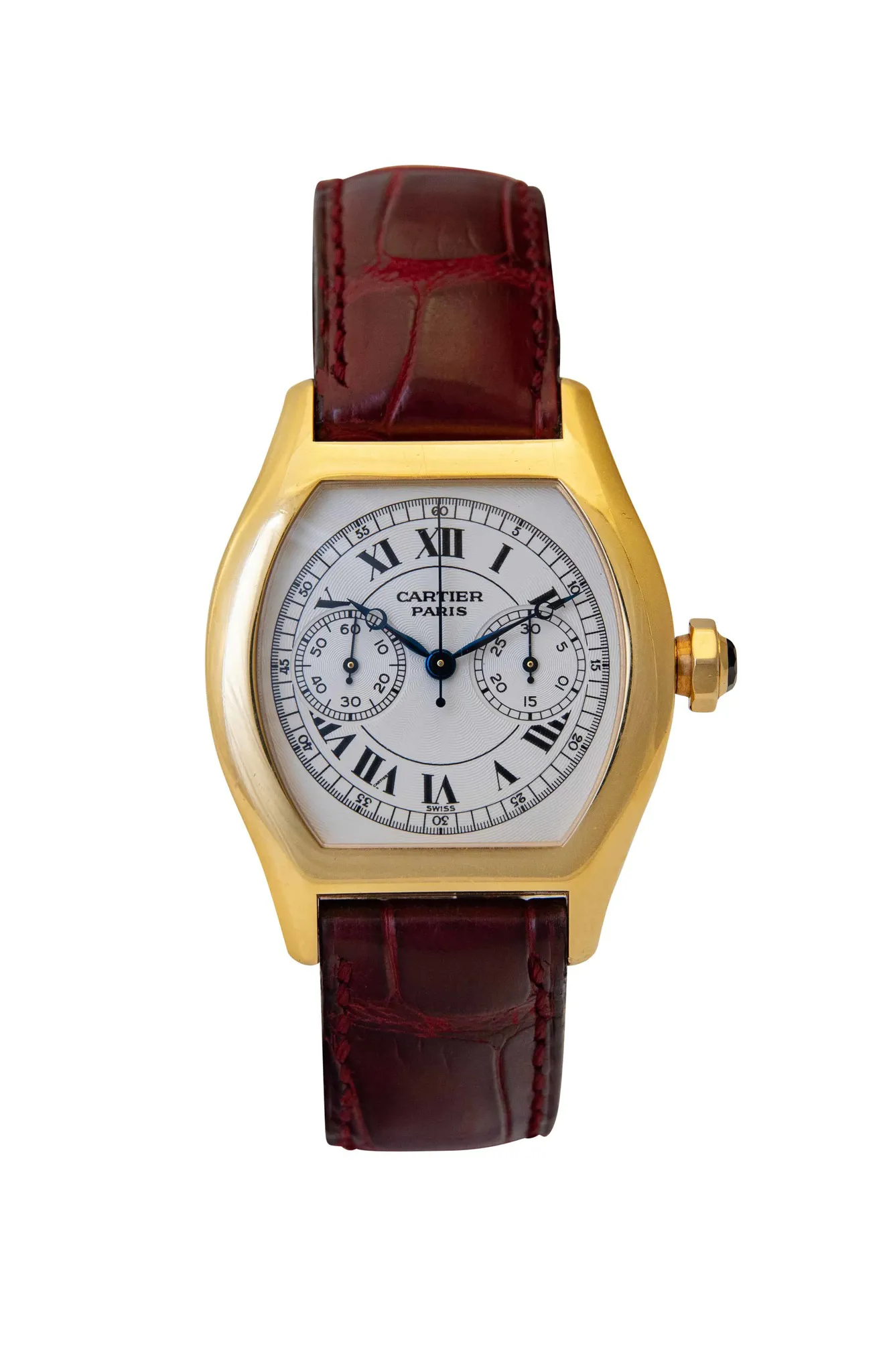 Cartier Santos Dumont 2356 34mm Yellow gold Guilloché 1