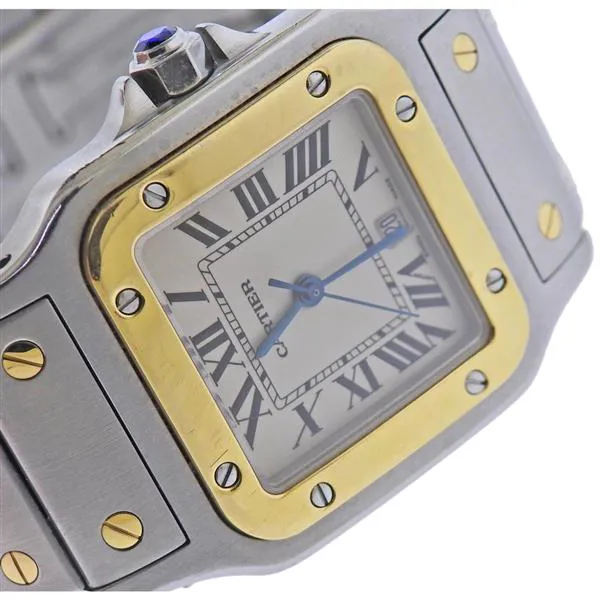 Cartier Santos Galbée 1566 29mm Yellow gold and Stainless steel White 1