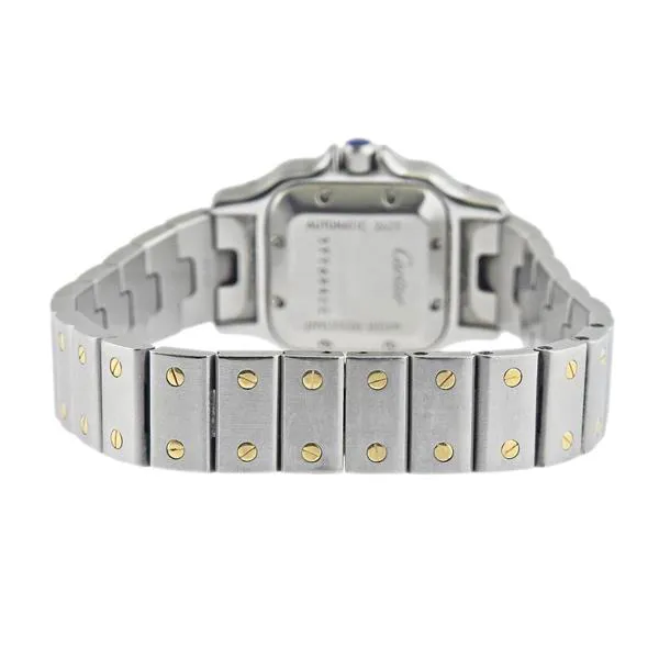 Cartier Santos Galbée 2423 24mm Yellow gold and Stainless steel Cream 2