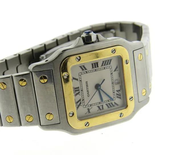 Cartier Santos W20011C4 31mm Yellow gold and Stainless steel White 2