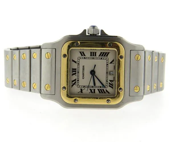 Cartier Santos W20011C4 31mm Yellow gold and Stainless steel White 3