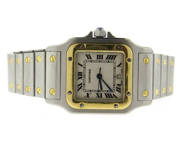 Cartier Santos W20011C4 31mm Yellow gold and Stainless steel White 4