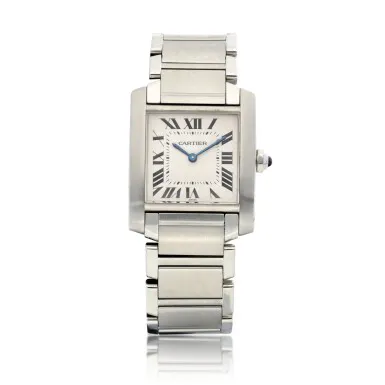 Cartier Tank Française 2301 21mm Stainless steel Silver