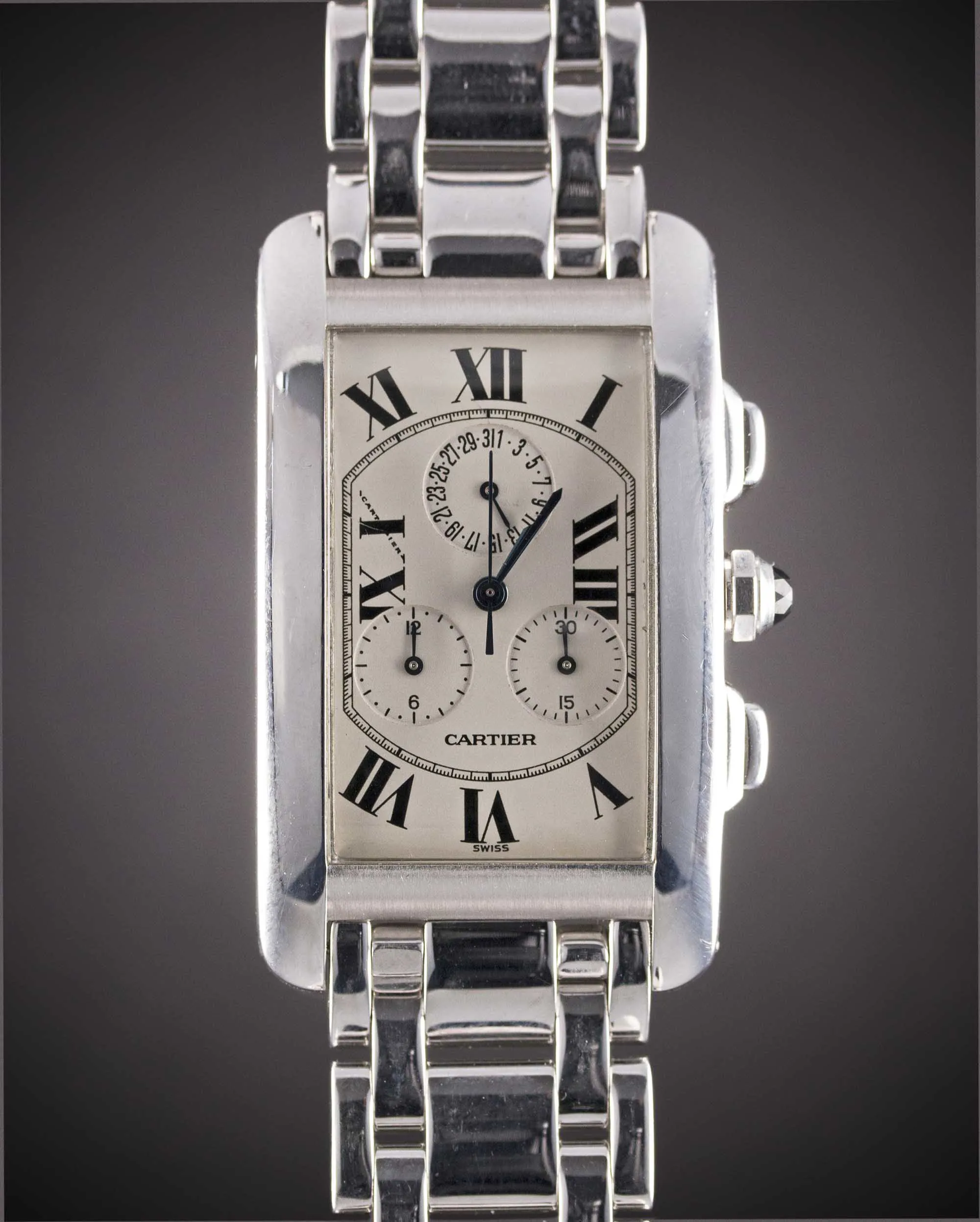 Cartier Tank 2312 45mm 18k white gold White