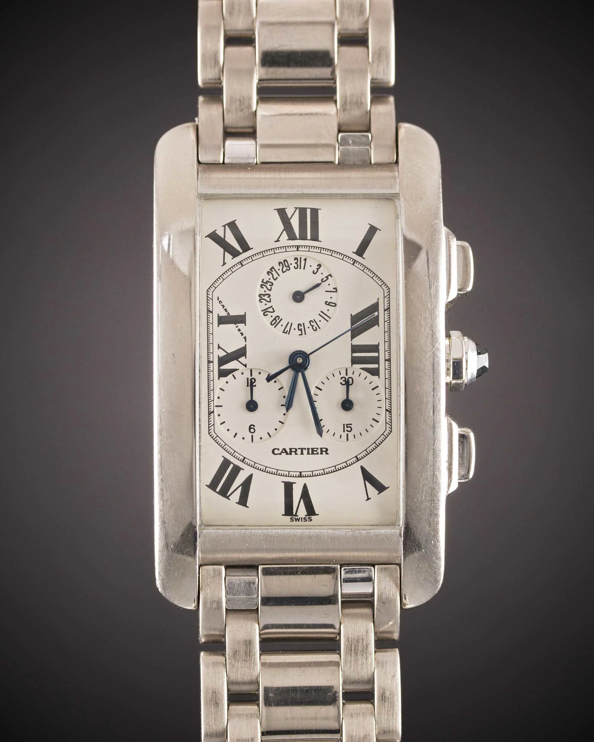 Cartier Tank 2312 45mm White gold Cream