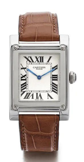 Cartier Tank 2485 26.5mm Platinum Silver