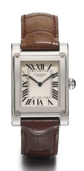 Cartier Tank 2485 38.5mm Platinum Silver