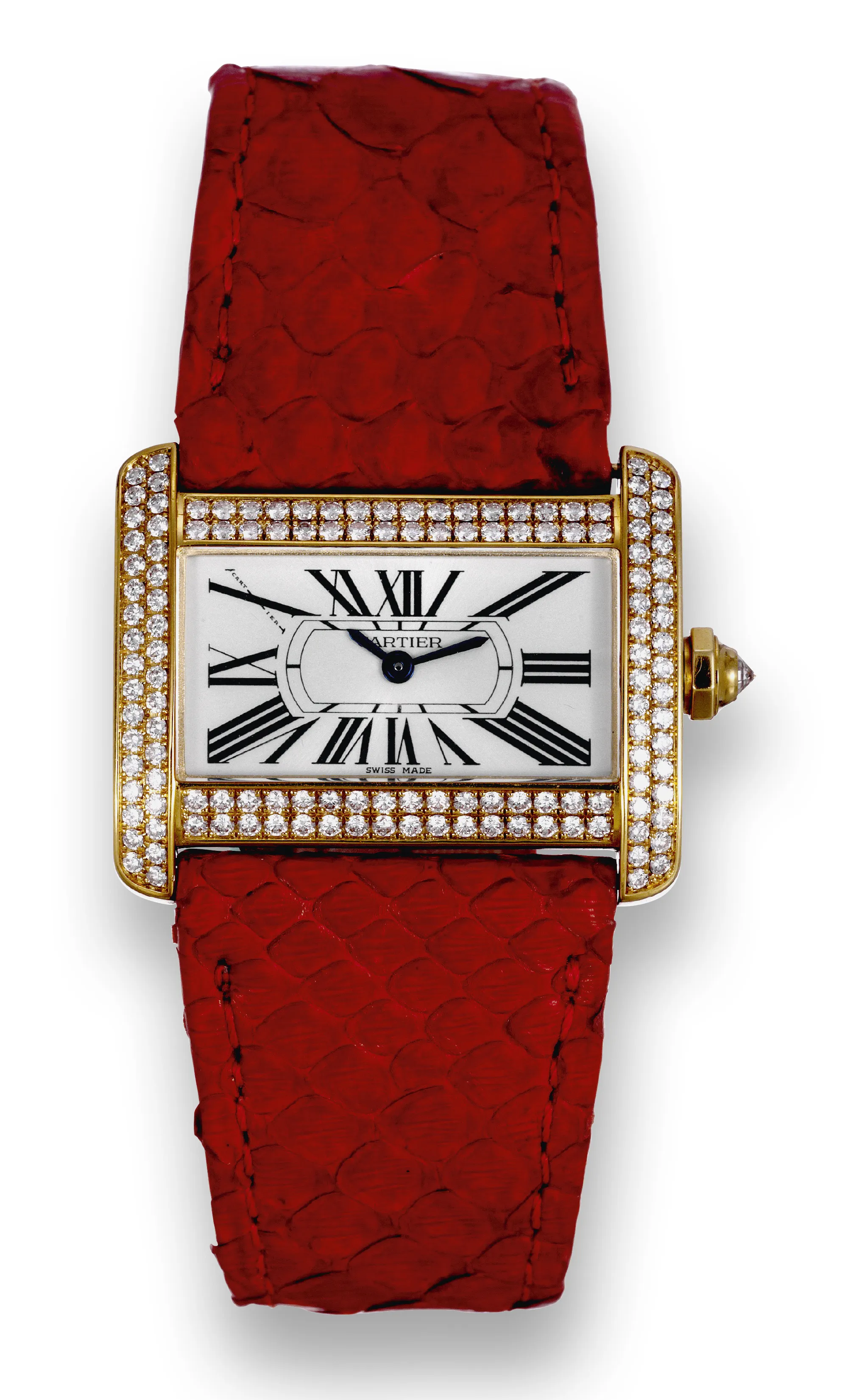 Cartier Tank 2601 32mm Yellow gold Silver