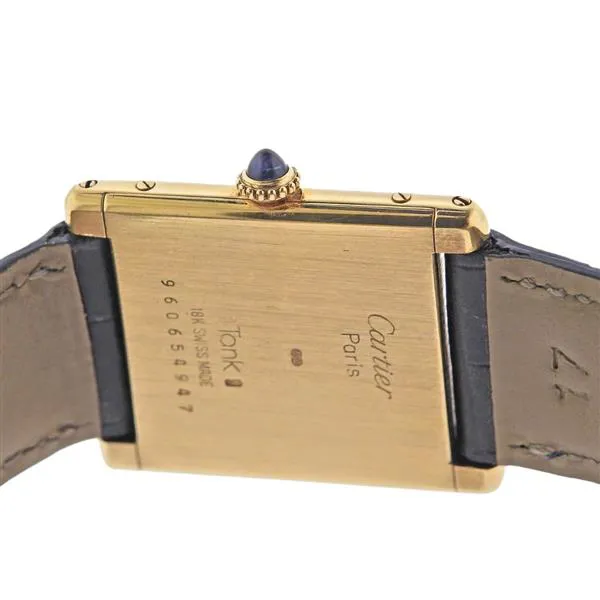 Cartier Tank 9606 24mm Yellow gold White