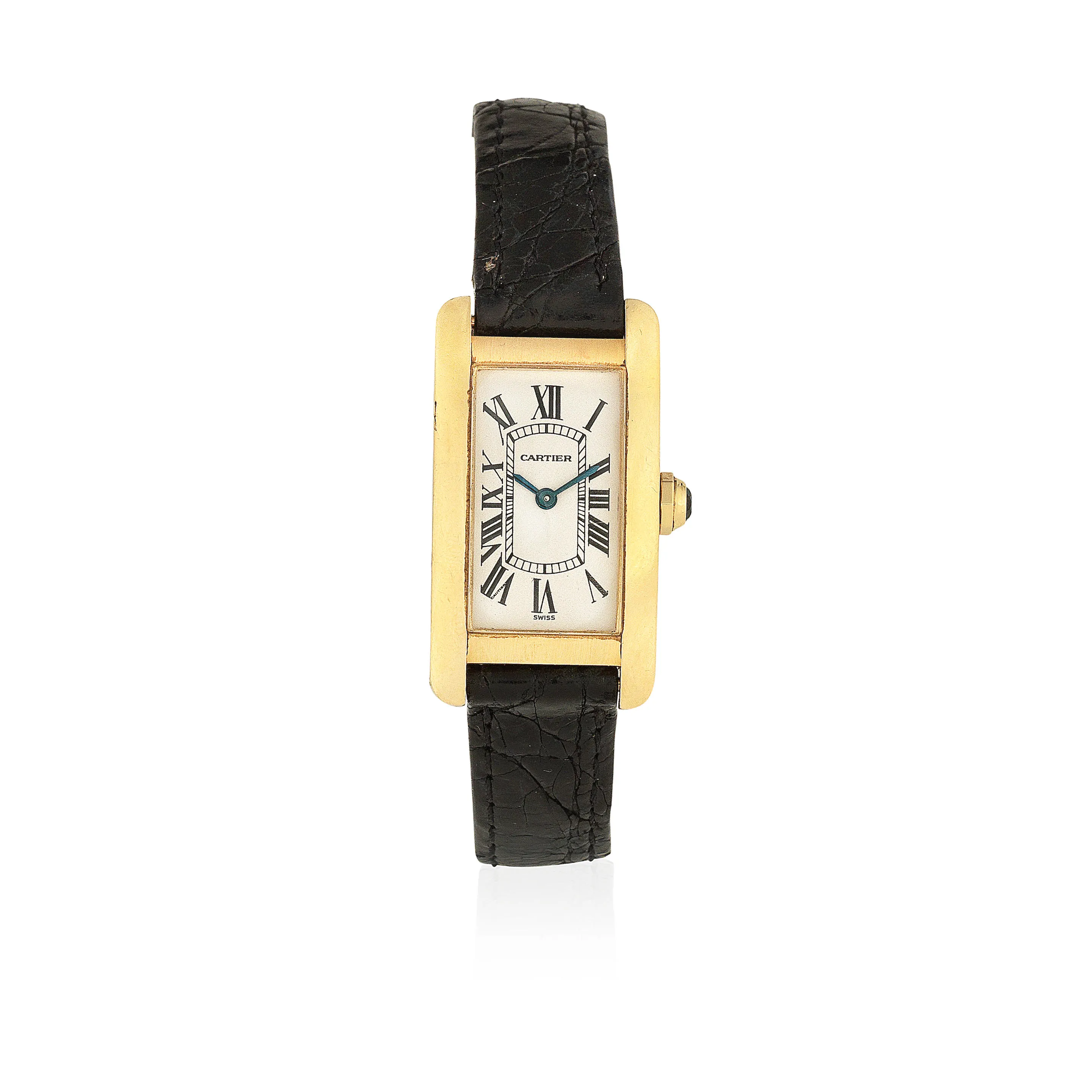 Cartier Tank Américaine 1710 1 19mm Yellow gold Silver