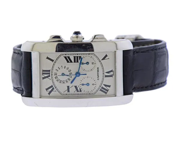 Cartier Tank Américaine 2312 26mm 18k white gold Off-white