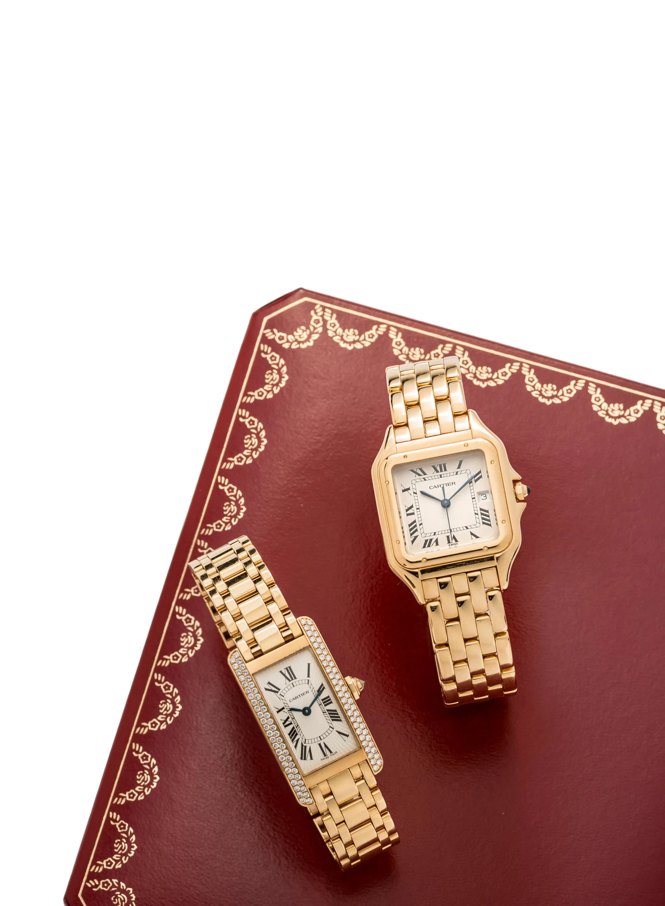 Cartier Tank Américaine 2482 34mm Yellow gold Silver