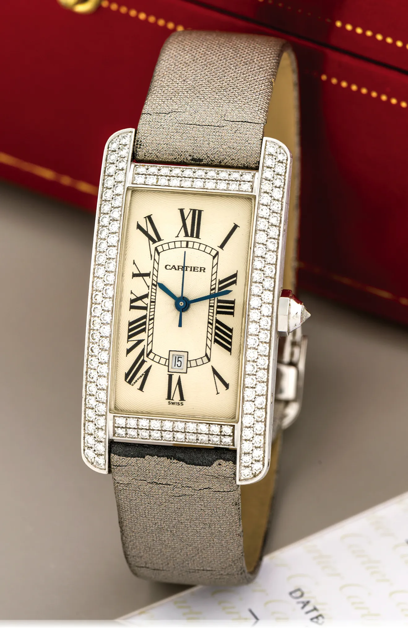 Cartier Tank Américaine 2490 22.5mm Cream