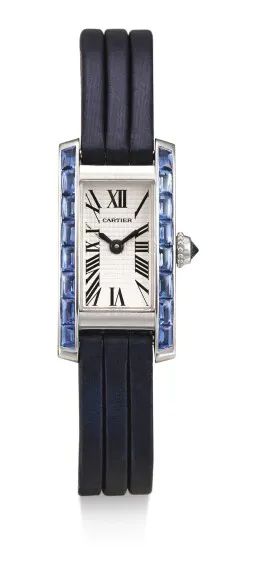 Cartier Tank 2544 14mm White gold White