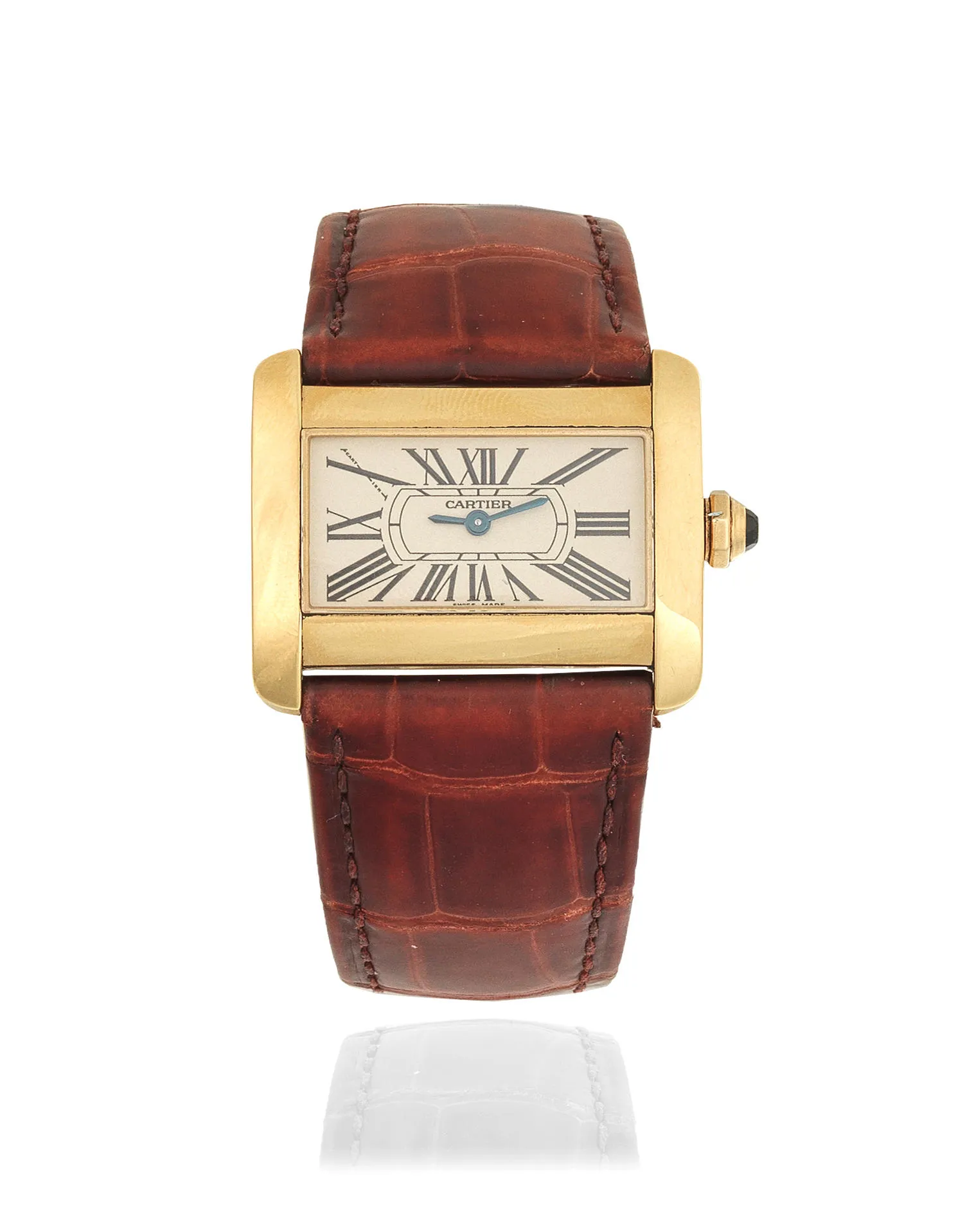 Cartier Tank Divan 2601 31mm 18k gold Silvered