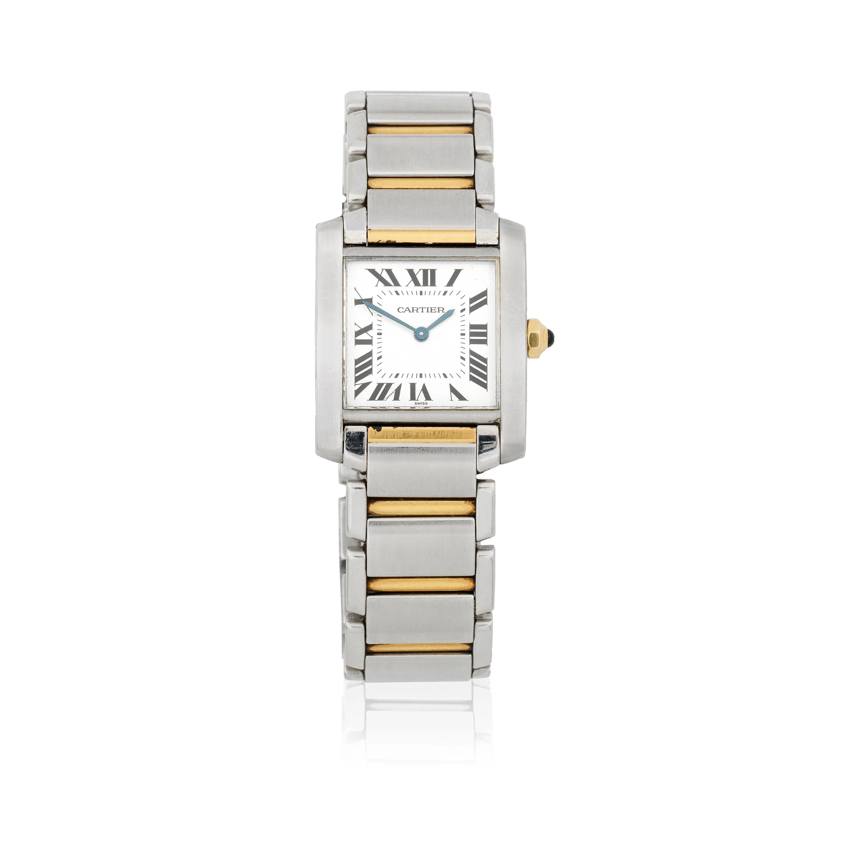 Cartier Tank Française 2301 25mm Yellow gold and Stainless steel White