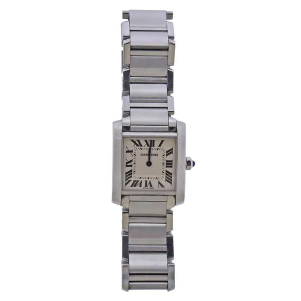 Cartier Tank Française 3751 25mm Stainless steel signed