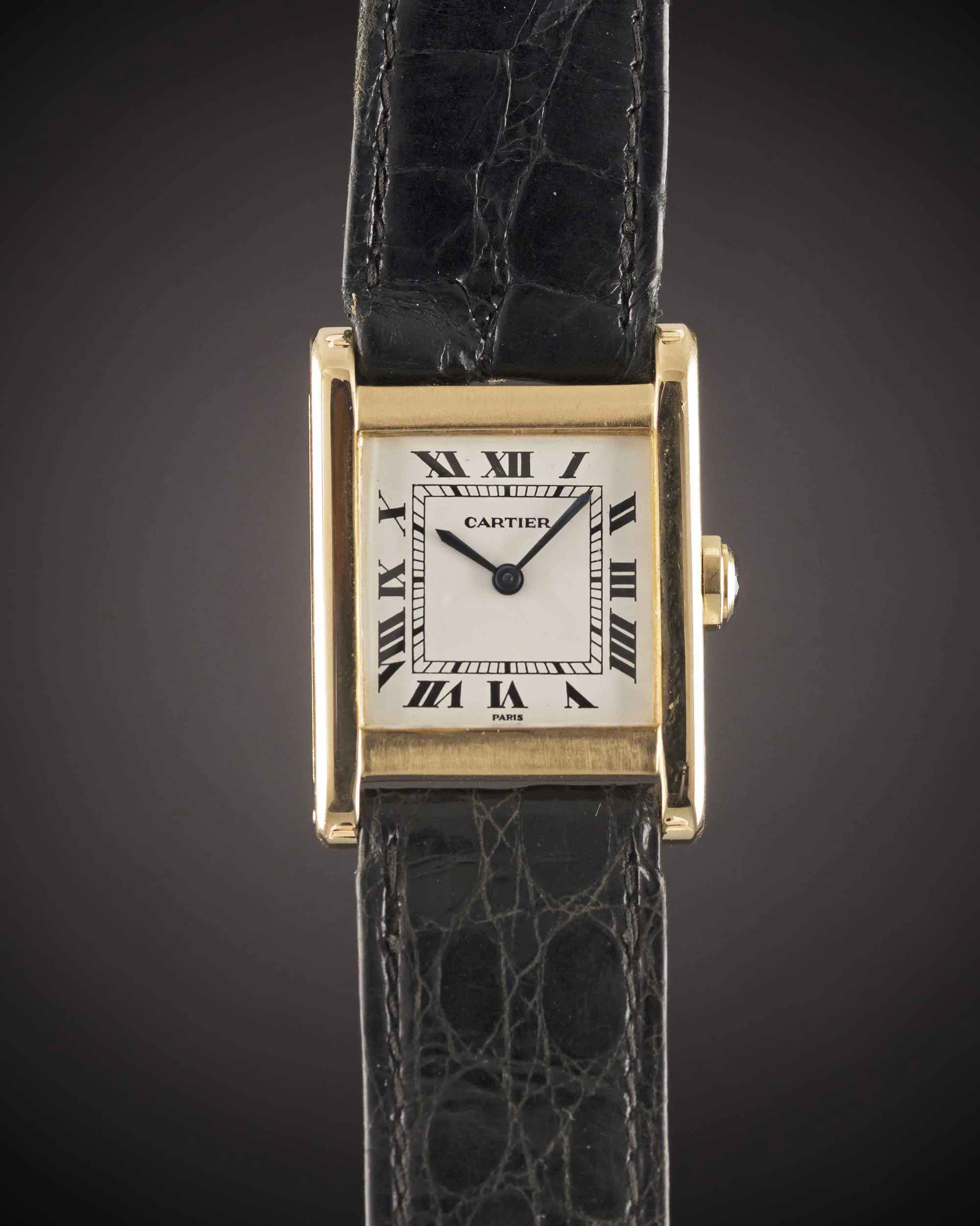 Cartier Tank W1529756 30mm Yellow gold Cream